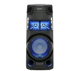 Sony MHCV43D.CEL schwarz / Partylautsprecher / Bluetooth / FM / DAB+ / USB / HDMI / CD / DVD / AUX / Beleuchtung