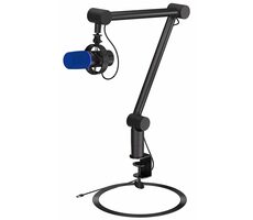 Endorfy Solum Broadcast schwarz-blau / Streaming-Boom-Mikrofon / Kondensator / USB-C / ARGB / 3M