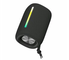 Forever BS-10 LED schwarz / Kabelloser Lautsprecher / Bluetooth 5.0 / IPX5