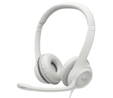 Logitech Headset H390 weiß / USB / Stereo-Kopfhörer mit Mikrofon