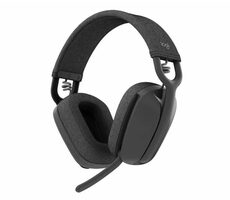 Logitech Zone Vibe 100 grau / Kabellose Kopfhörer mit Mikrofon / BT / USB-C
