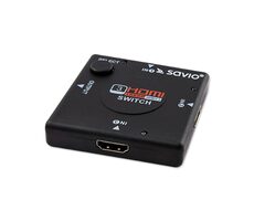 Savio CL-26 HDMI-Switch / 3x HDMI-Eingang 