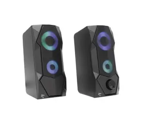 White Shark GSP-634 FLOW schwarz / Lautsprecher / 5W / 2.0 Stereo / RGB