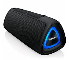 Niceboy RAZE Fusion schwarz / Tragbarer Bluetooth-Lautsprecher / 10 W / BT & USB-A & microSD & 3,5-mm-Buchse / IPX4 / 1200 mAh