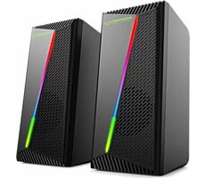 Esperanza EGS106 Rainbow Nortec schwarz / Lautsprecher / 2.0 / 6W / 3,5-mm-Klinke + USB