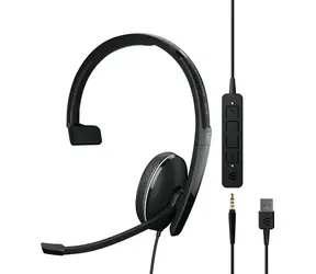 EPOS ADAPT 135 USB-A II schwarz / Kopfhörer / Mikrofon / Mono / USB-C&Klinke 3,5mm