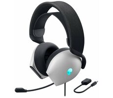 DELL Alienware AW520H weiß / Gaming-Headset mit Mikrofon / AlienFX / 3,5 mm / USB