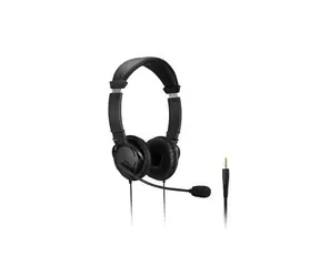 Kensington Headset Hi-Fi (3,5 mm) schwarz / Kopfhörer mit Mikrofon / 1,8 m / 3,5 mm