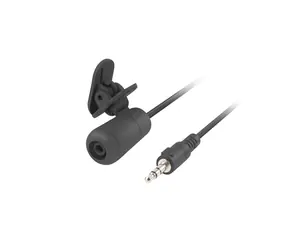 Natec Bee schwarz / Ansteckmikrofon / 3,5 mm Klinke