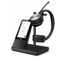 Yealink WH66 schwarz / Kabelloses Headset mit Mikrofon / für Yealink IP-Telefone / Basisstation / DECT