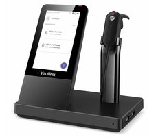 Yealink WH67 schwarz / Kabelloses Mono-Headset mit Mikrofon / für Yealink IP-Telefone / Basisstation / DECT