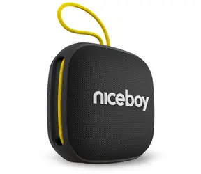 Niceboy RAZE Mini 4 Schwarz / Tragbarer Bluetooth-Lautsprecher / BT / IPX5 / 800 mAh