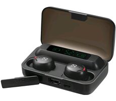 Sandberg Earbuds + Powerbank / kabellose Kopfhörer mit Mikrofon + Powerbank / BT 5.1 / 2000 mAh