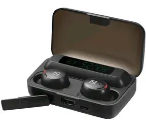 Sandberg Earbuds + Powerbank / kabellose Kopfhörer mit Mikrofon + Powerbank / BT 5.1 / 2000 mAh