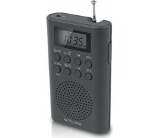 Muse M-03 R schwarz / Taschenradio / UKW / Wecker / LCD / 3,5 mm