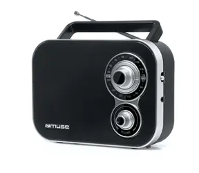 Muse M-051 R schwarz / Tragbares Radio / UKW / MW / 3,5 mm