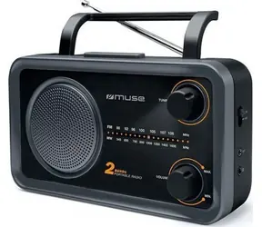 Muse M-06 DS schwarz / Tragbares Radio / UKW / MW / 3,5 mm