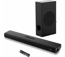 MOZOS THEATER schwarz / Soundbar 2.1 / 100 W / BT 5.0 / AUX / USB / HDMI / Optischer Eingang
