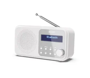 Sharp DR-P420 weiß / Tragbares Radio / 2 W / DAB+ / UKW / BT / 3,5 mm 