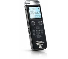 Kodak VRC 450 schwarz / Diktiergerät / 8 GB / bis zu 581 Stunden Aufnahme / microSD / microUSB / 2x 3,5 mm
