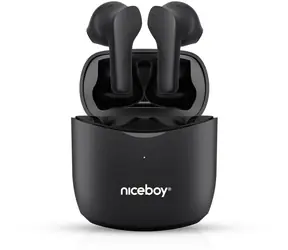 Niceboy HIVE Beans Concert Schwarz / TWS Kabellose Kopfhörer / Bluetooth 5.2 / IPX4 / Freisprecheinrichtung / Ladeetui