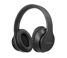 LogiLink BT0053 Schwarz / Kabellose Kopfhörer / Mikrofon / ANC / Bluetooth