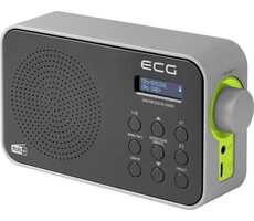ECG RD 110 DAB schwarz / Tragbares Radio / UKW und DAB+ / LCD-Display / Teleskopantenne / USB-C / AUX 