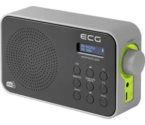 ECG RD 110 DAB schwarz / Tragbares Radio / UKW und DAB+ / LCD-Display / Teleskopantenne / USB-C / AUX 