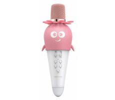 Forever AMS-200 Bluetooth-Mikrofon mit Lautsprecher rosa