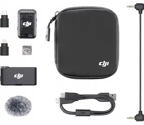 DJI Mic 2 (1 TX + 1 RX) schwarz / Kabelloses Mikrofon / 1 Sender & 1 Empfänger