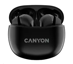 Canyon TWS-5 schwarz / kabellose Kopfhörer mit Mikrofon / BT V.35 / Ladeetui