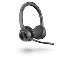 Poly Voyager 4320 - USB-A/C schwarz / Kabelloses Headset / Mikrofon / zwei Kopfhörer / Bluetooth / USB-A/C