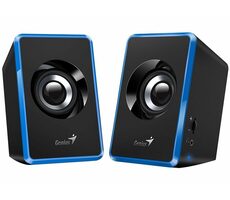 Genius SP-U125 blau-schwarz / Lautsprecher / 2.0 / 3W / USB + 3,5mm Klinke