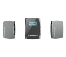 Mirfak WE10 Pro Set / Drahtloses Mikrofonsystem / Eingebauter omnidirektionaler / Aufklappbarer externer / 3,5-mm-Klinkenstecker