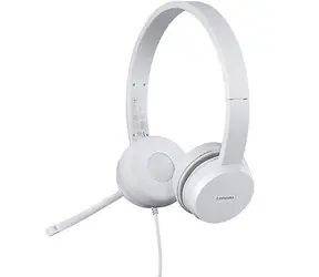 Lenovo 110 Stereo-USB-Kopfhörer grau / Kabelgebundene Kopfhörer / Mikrofon / USB-A