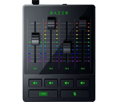 Razer Audio Mixer schwarz / Audiomixer / 4X Kanal-Lautstärkeregler / Mikrofonstummschaltung