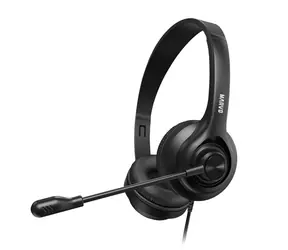 Marvo HP1001 schwarz / Kopfhörer / Mikrofon / 1,7m / 2x 3,5mm Klinke