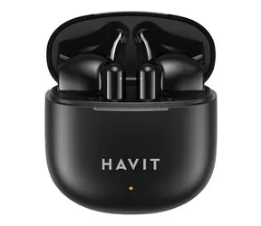 Havit TW976 schwarz / Kabellose Kopfhörer / Bluetooth 5.3 / Ladecase / bis zu 5 Stunden Akkulaufzeit