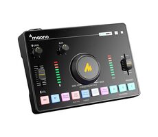 Maono AMC2 schwarz / Soundmixer und Soundkarte / XLR / USB-C / 3,5-mm-Klinke / BT 4.2