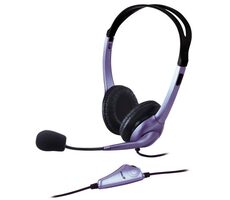 Genius HS-04S silber / Kopfhörer / Mikrofon / 3,5 mm Klinke