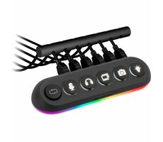 Streamplify Hub DECK 5 schwarz / 4X USB 3.0 / 1x USB 2.0 / RGB