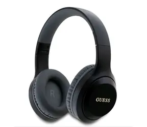 Guess Classic Silver Logo schwarz / Kabellose Kopfhörer / Mikrofon / BT 5.3 / Akkulaufzeit bis zu 30 Stunden