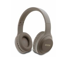 Guess Classic Silver Logo braun / Kabellose Kopfhörer / Mikrofon / BT 5.3 / Akkulaufzeit bis zu 30 Stunden