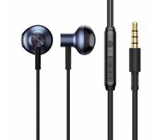 Baseus Encok H19 schwarz / Kopfhörer mit Mikrofon / Steuertaste / 3,5-mm-Klinke / 1,2 m