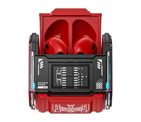 TWS Transformers MG-C03 rot / Kabellose Kopfhörer / Mikrofon / BT 5.3 / Ladeetui 