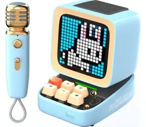 Divoom DitooMic blau / Tragbarer Lautsprecher / 15W / Bluetooth 5.0 / RGB 