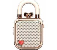 Divoom LoveLock rosa / Tragbarer Lautsprecher / 5W / Bluetooth 5.0 / GFK