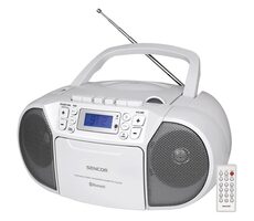 Sencor SPT 3907 W weiß / Radio-Tonbandgerät / FM / CD / MC / BT