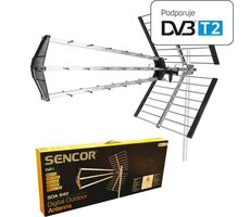 Sencor SDA-640 / passive Außenantenne / DVB-T&T2 / 10dB / LTE-Filter