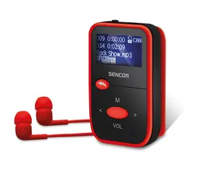 Sencor SFP 4408RD rot / MP3-Player / 1,1" LCD / 8GB / MicroSD